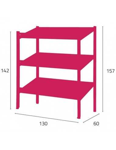 Wall display - N. 3 inclined shelves + 1 shelf...