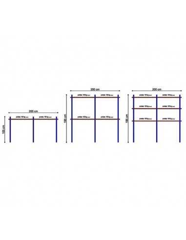 Hook with maximum capacity 200 kg - Length 200 cm
