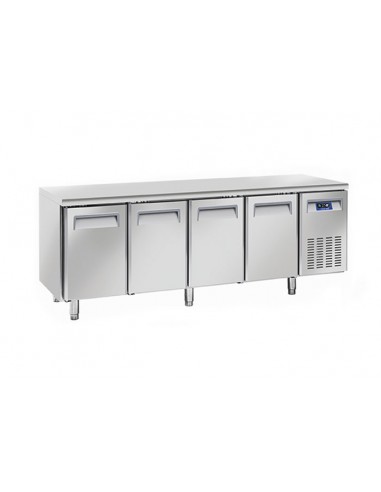 Refrigerated table - N. 4 doors - cm 225 x 70 x 85 h