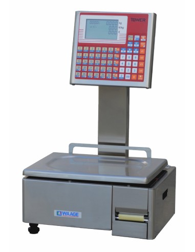 Balance - Labeling machine - Multirange 12-30 kg div. 2-5g - cm 39x37x19/61 h