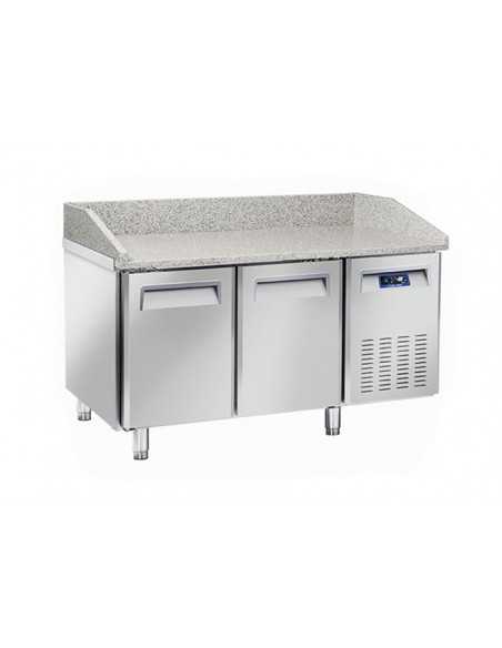 Pizza counter with 2 doors - cm 150 x 80 x 104 h