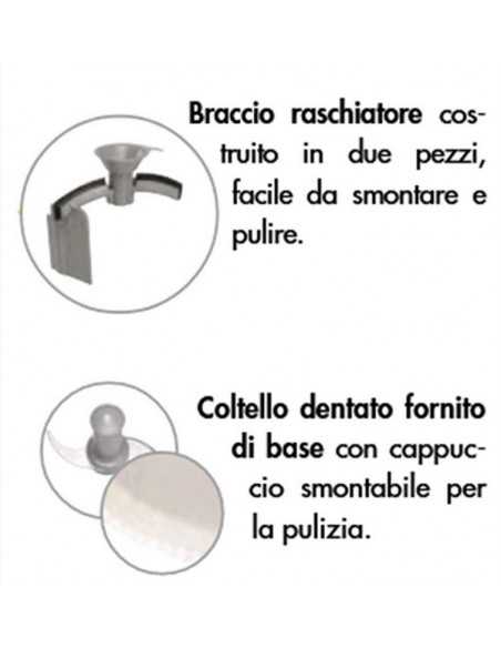 Omogeneizzatore - Capacità lt 4.5 - Variatore di velocità - cm 22.6 x 30.4 x 48 h