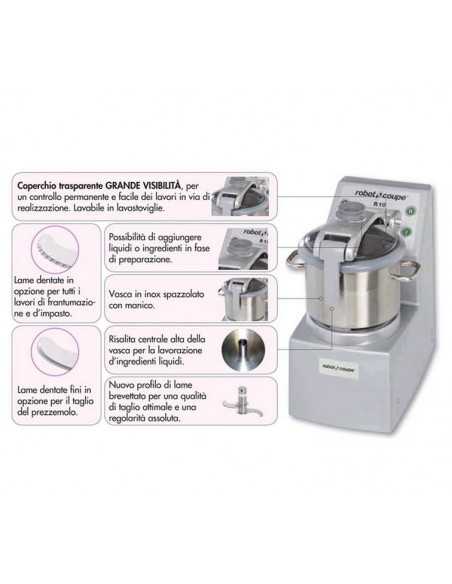 Cutter..- Capacidad lt 11.5 - Cambio de velocidad - cm 34,5 x 56 x 60 h