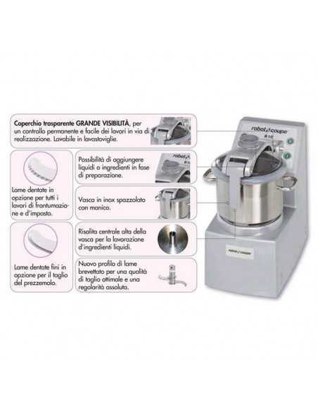 Cutter pavimento - Capacità lt 15 - Variatore velocità  - cm 37 x 61,5 x 62 h