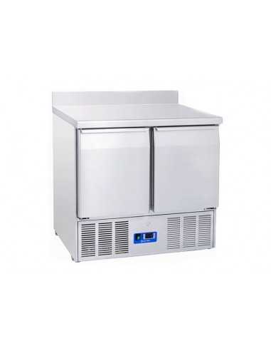 Saladette refrigerata - Alzatina - N. 2 porte - cm 90 x 70 x 98h