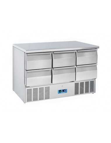 Refrigerated Salads - N. 6 drawers - cm 136.5 x 70 x 88.2h