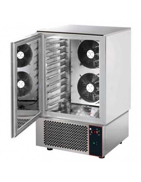 Abbattitore e surgelatore digitale 15 teglie GN 1/1 o 60 x 40 cm, 280 litri - cm 75 x 75 x 185/187 h