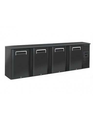 Retrobanco - 4 puertas de giro - Capacidad Lt 670 - cm 254 x 51,5 x 86h