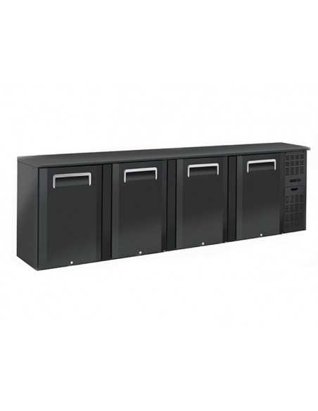 Refrigerated display case - 4 Hinged Doors - Capacity Lt 670 - cm 254 x 51.5 x 86h
