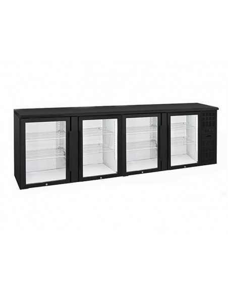 Refrigerated Display Case - 4 Doors - Capacity Lt 670 - cm 254 x 51.5 x 86h