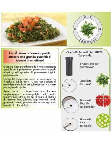 Cortador de verduras y mozzarella - Porciones de 50 a 300