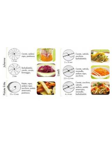 Vegetable and mozzarella cutter - Covers from 100 to 1000