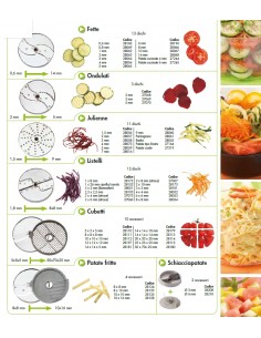 Cortador de verduras y mozzarella - Porciones de 300 a 3000 2
