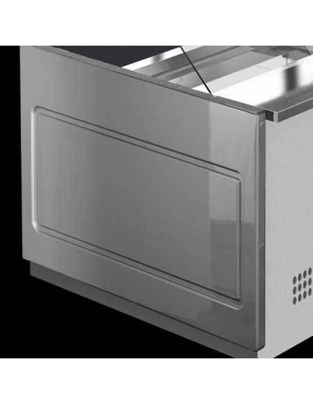 Banco alimentare - Frontale basso - Ventilato - Vetri dritti -cm 152 x 114 x 112.6 h