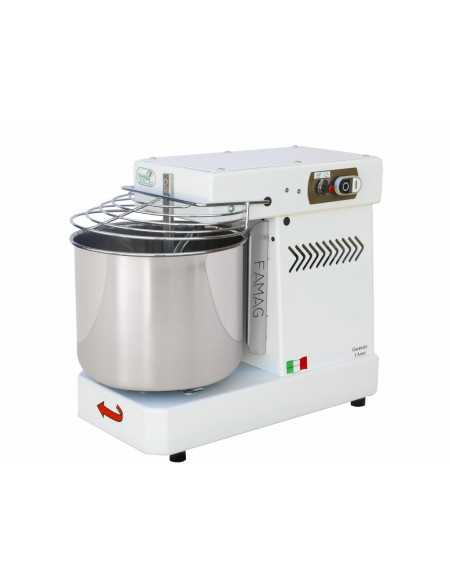 Spiral mixer - 10 Speed - Capacity Kg 8 - Cm 52 x 28 x 43 h