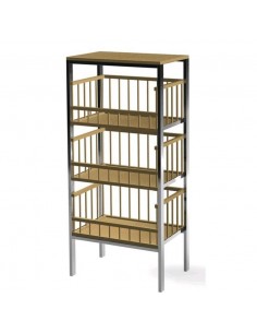 Expositor de pan con 8 cestas - cm 127 x 40 x 173 h 2