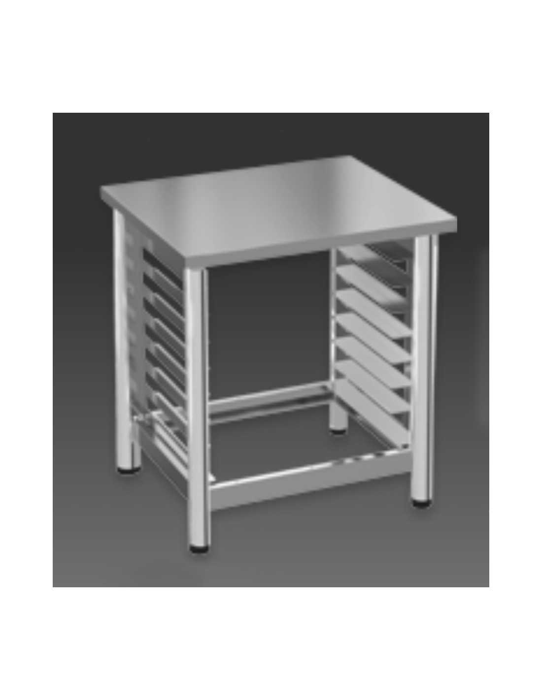 Soporte para horno - Para Mod.Nerone GN - 8 pares de guías para rejillas y bandejas GN 1/1 - Dimensiones cm 61x68x85h