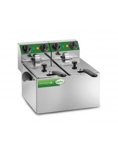 Electric fryer - Capacity liters 4+4 - cm 43 x 43 x 31 h