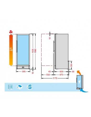 Wine exhibitor - Multi-temperature: +°+22°C /...
