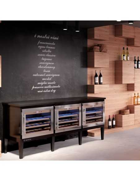 Modular wine display - Temperature +/+20°C - cm 187 x 61 x 84.3h