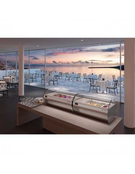 Vitrina de helados -N. 6 x 2.5Lt o 3 x 5/7Lt - cm 89.7 x 56 x 46.7h