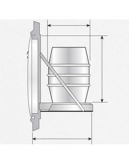 Sportello - Piano scorrevole per fusti di birra - cm 44 x 55 x 72 h