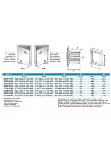 Sportelli con grimaldiera negative benches -...