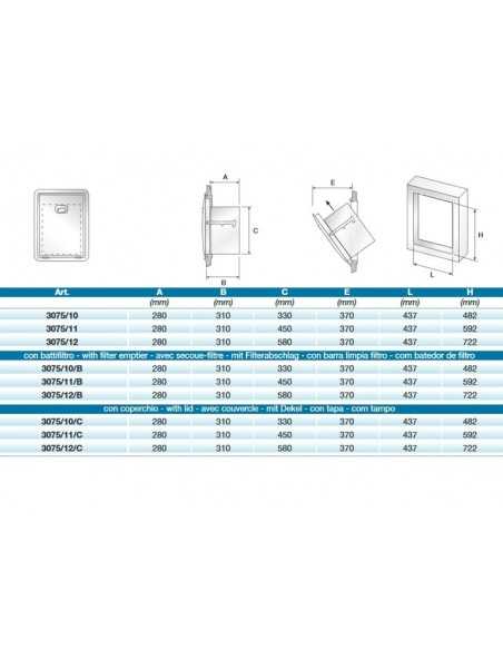 Tramogge solid waste - cm 43.7 x 31 x 72.2 h