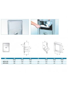 Residuos sólidos Tramoggia - Bounce - cm 43.7 x 72.2 h -... 2
