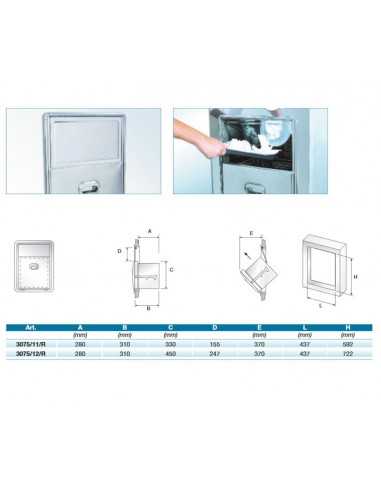 Tramoggia solid waste - Bounce - cm 43.7 x 72.2...