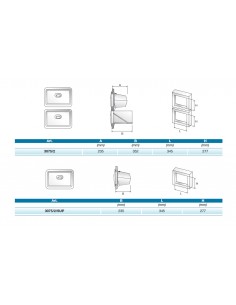 Tramoggia doble fondos café - Cassetto - Foro cm 34.5 x... 2