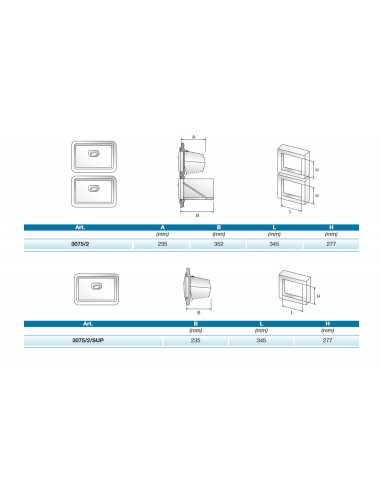 Tramoggia doppia fondi caffè - Cassetto - Foro...