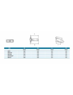 Cassetto portaoggetti - Serratura - Foro cm 34.7 x 13 h -... 2