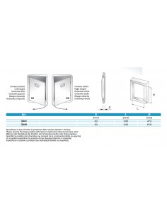 Sportello per retrobasi neutri e mobili caffè - Foro cm... 2
