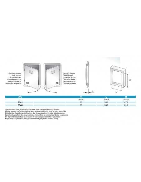 Retrobasis negra y muebles de café - Hole cm 34.5 x 47.3 h