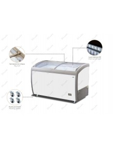 Horizontal freezer - Capacity liters 460 - cm 153 x 71.5...