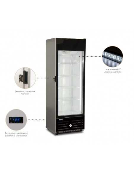 Vetrina freezer per Gelati e Surgelati - Capacità lt 401 - cm 68 x 64.4 x 200 h