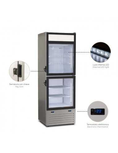 Vetrina Refrigerata combinata - Porta a vetro -...
