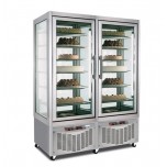Espositore vetrina pasticceria - Capacità  litri 840 - Temperatura -15/-24°C - Statico - Cm 132 x 65 x 190 h