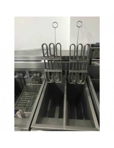 Electric fryer on cabinet Capacity 10 + 10...
