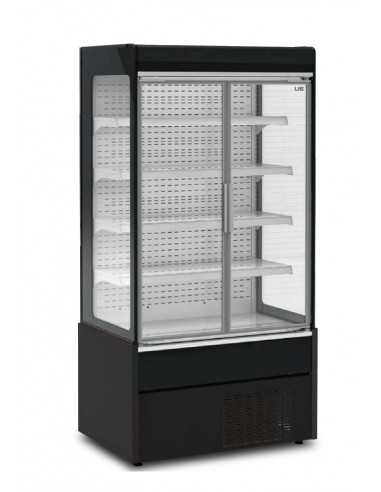 Wall display - Capacity lt 695 - Swing glass doors - Temperature +°+6°C - Ventilated - cm 102 x 70 x 199 h