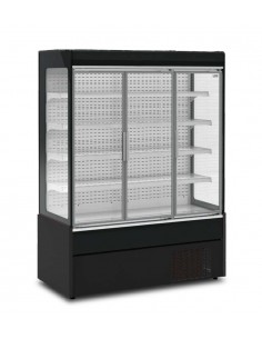 Pantalla de pared - Capacidad lt 1075 - Puertas de vidrio giratorio - Temperatura +°+6°C - Ventilado - cm 153 x 70 x 199 h