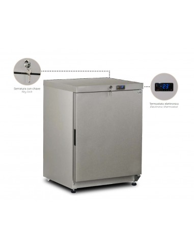 Refrigerator cabinet - Capacity  Lt 120 - cm 60 x 61.4 x 84 h