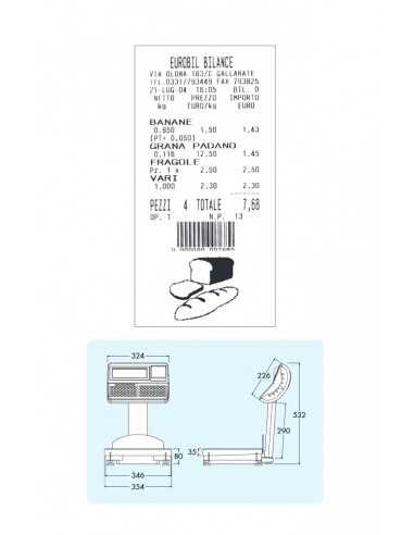 Budget - Thermal printer - 2 operators - rest...
