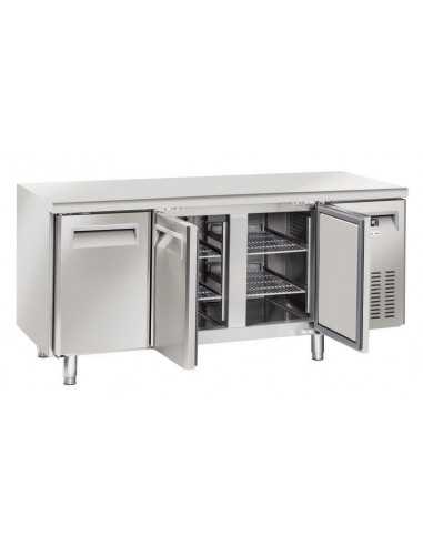 Tavolo refrigerato - N. 3 porte - cm 180 x 70 x...