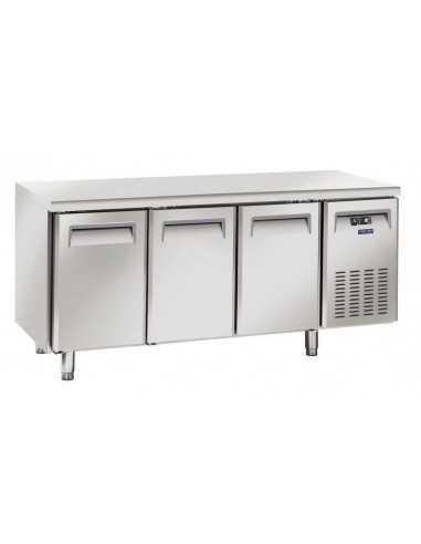 Tavolo refrigerato - N. 3 porte - cm 180 x 70 x...