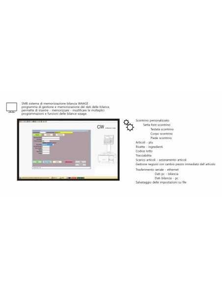Saldo de etiquetado - Multirange 12-30 kg div. 2-5g - cm 37x34x14/58.5 h