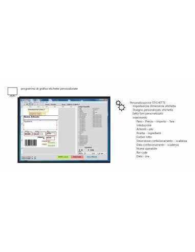 Labeling balance - Multirange 12-30 kg div....