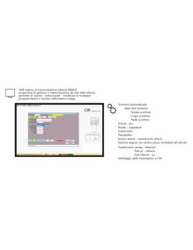 Labeling balance - Multirange 12-30 kg div....