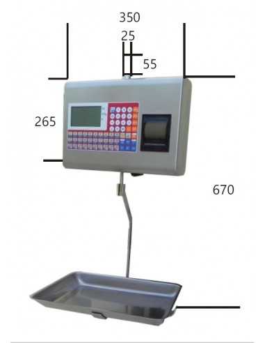 Hanging balance - Multirange 6-15 kg div. 2-5g...